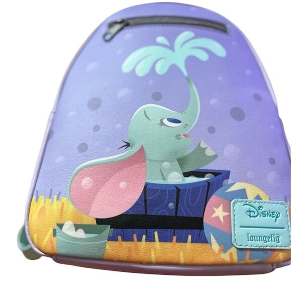 Loungefly Mini Backpack Disney’s Dumbo Bath Time New With Tags - Picture 1 of 2